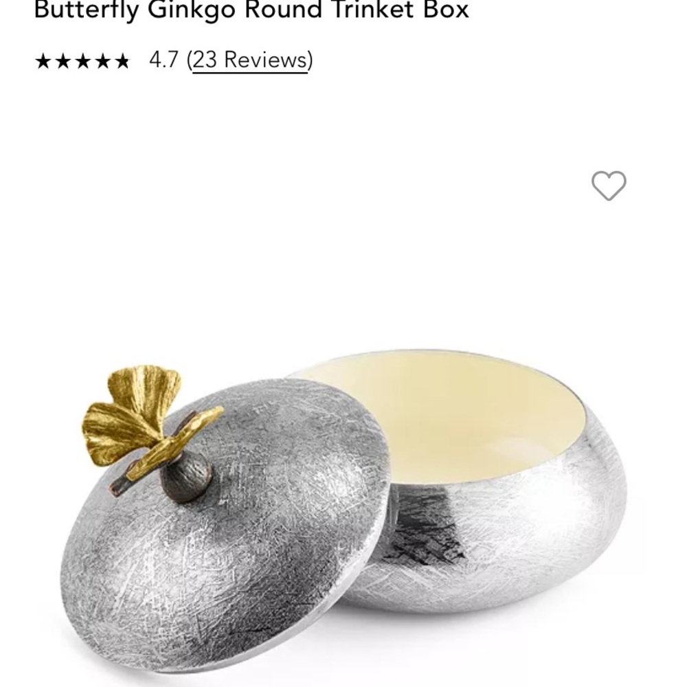 Michael Aram Gingko Keepsake Box